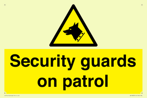 Security guards on patrol